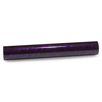 PET Marble Forged Carbon Fiber Textured Gloss Royal Purple Vinyl Wrap Auto Car Sticker Decal Film Sheet Bubble Free Air Release Technology with Tool Set 5FTx9FT - size: 5FT x 9FT