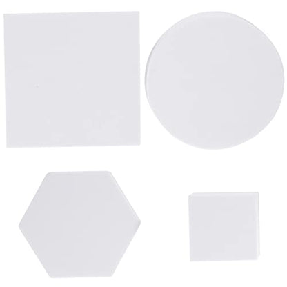 PRETYZOOM Geometric Cube Photo Props Set 4 Pieces Foam Photography Background Props for Jewelry Cosmetics Small Product Display 1.96In Cubes