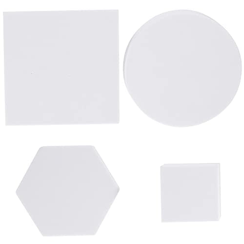 PRETYZOOM Geometric Cube Photo Props Set 4 Pieces Foam Photography Background Props for Jewelry Cosmetics Small Product Display 1.96In Cubes