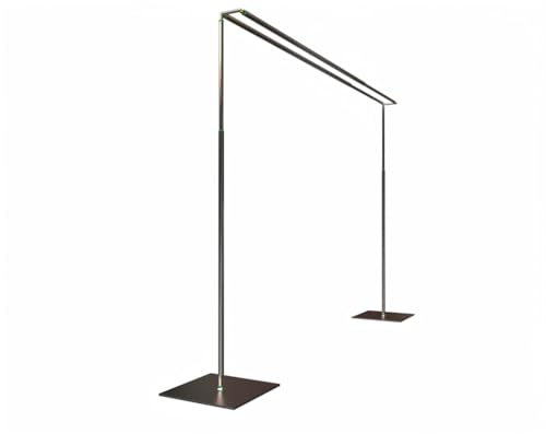 Adjustable Backdrop Stand Pipe Kit Heavy Duty Portable Quick Set Up for Wedding&Party&Event&Photography&Show&Display (10FT x 10 FT Double Crossbar, No Drape) ，But Not for Flower Walls/TVs/Heavy Items - size: 10FT x 10FT & Double Crossbar & No Drape