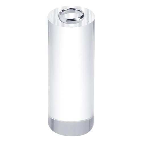 uxcell Acrylic Cylinder Display Blocks, 30 x 80 mm/1.2" x 3.1" Clear Jewelry Display Base Polished Cube Riser Stand Display Holder Base for Ring Jewelry Cosmetics Crafts - size: 30 x 80mm