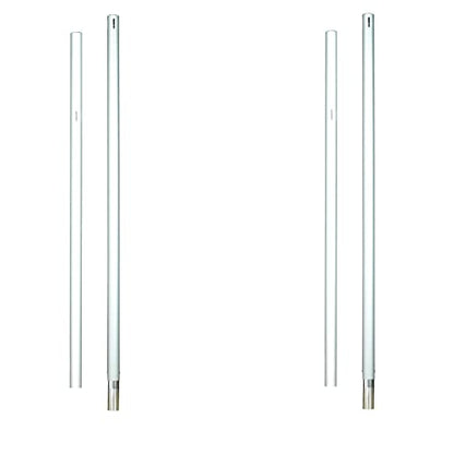 Pipe and Drape Backdrop Photobooth Wedding Party Convention Tradeshow Kit Framework ONLY (8' Fixed Uprights) - size: 8' Fixed Uprights