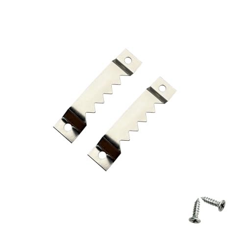 30 Pack Large Sawtooth Picture Hangers Steel Picture Hanging Picture Frames Hangers with Screws Picture Hang Solutions, for Hanging Clock Paintings Artwork Picture Frame Hook Photos (Silver) - color: Large Silver - 30 Pack