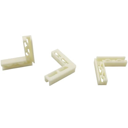TAODAN 12PCS Plastic Corner Vertical Buckle Photo Background Support Structure 2.5x2.5x0.5inch Photo Props Fixing Clip