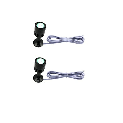 Taysing LED Mini Spotlight Indoor Picture Lights Artwork Lighting Art Lights Without Power Supply 2 Pack (Green) - size: Green