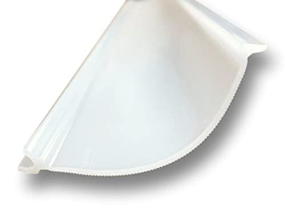 Beam Lighting Under Cabinet Light Cover Replacement | White Ribbed Acrylic Diffuser (for UC8, 24") - size: 24 Inch, style: for UC8