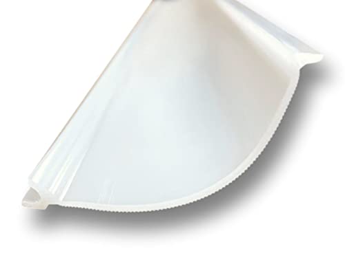 Beam Lighting Under Cabinet Light Cover Replacement | White Ribbed Acrylic Diffuser (for UC8, 36") - size: 36 Inch, style: for UC8