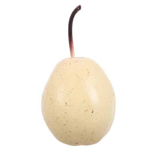 Abaodam Realistic Fake Pears Artificial Plastic Fruit Decor for Home Decoration, Photography Props, 1pcs Lifelike Yellow, Snow, and Common Pear Ornaments