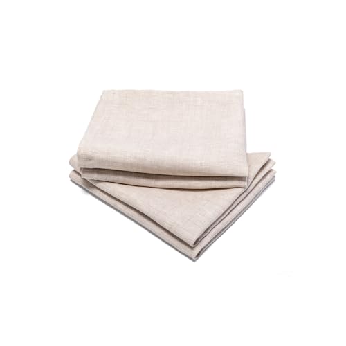100% Linen Washcloths with Hang Loop– 4-Pack 10.5x13 Inch | Pure Flax Face Cloths for Bathroom, Cleaning & Travel – Exfoliating, Quick-Drying, and Built to Last - size: Washclothes(10.5"x13"）