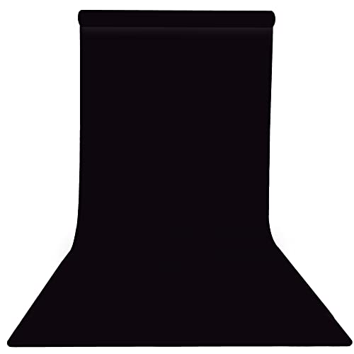 Seamless Photogrphy Background Paper, Paper Backdrop Roll for Photoshoot, 53" x16', Jet - color: Jet, size: 53"x16'