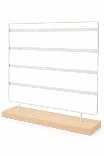 MAHITOI™ Earring Holder with 132 Holes 4 Layers, Earring Holder Organizer Stand Tree, Earring Display, Earring Stand for Necklace Ring Bracelets, Display Storage