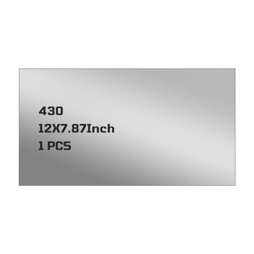 430 Stainless Steel Sheet Metal, 12" x 7.87", 16 Gauge (1.5mm) Stainless Steel Plate, Cut to Size Metal Sheet for Crafts, Kitchen & Office, 1 Pack - size: 12" x 7.87" x 0.06"