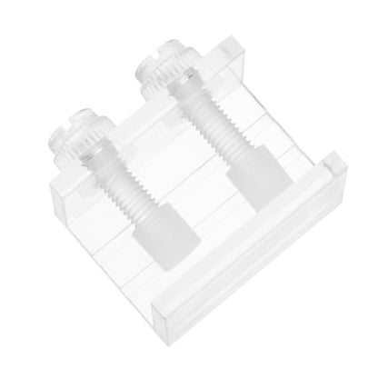 HANABASS 2Pcs Transparent Acrylic Fish Tank Backdrop Clips Durable Aquarium Background Fixing Clamps Easy to Install Suitable for Front Back Use for Fish Tank Decor
