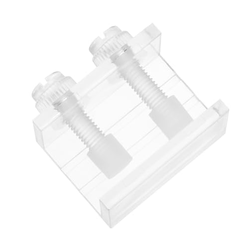 HANABASS 2Pcs Transparent Acrylic Fish Tank Backdrop Clips Durable Aquarium Background Fixing Clamps Easy to Install Suitable for Front Back Use for Fish Tank Decor