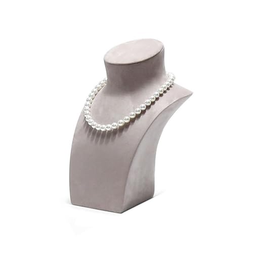 Jewelry Towers Pearl Necklace Jewelry Rack Display Props High-end Light Luxury Vertical Portrait Model Jewelry Display Stand Jewellery Stand Display(Gris,Small) - color: Gris, size: Small