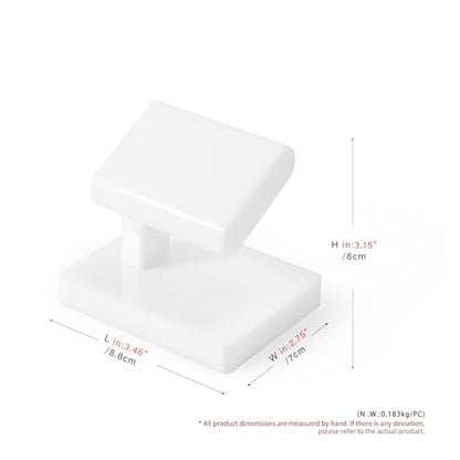 Oirlv Acrylic Jewelry Display Single Watch Stand for Men Acrylic Bracelet Watch Holder for Women (White) - color: Porcelain white YJ12602