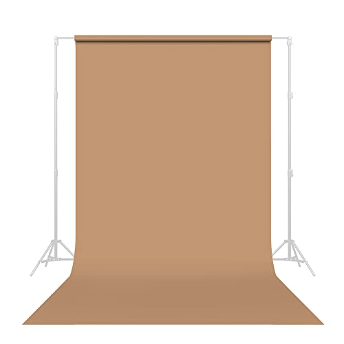 Savage Seamless Paper Photography Backdrop - Color #76 Mocha, Size 86 Inches Wide x 36 Feet Long, Backdrop for YouTube Videos, Streaming, Interviews and Portraits - Made in USA - size: 86 in X 36 Ft