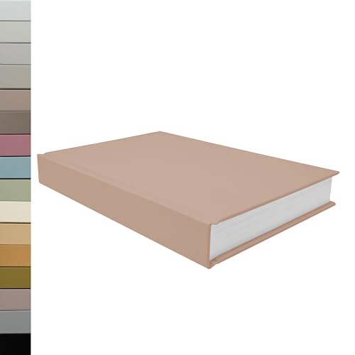 CovoBook™ Blank Hardcover | Premium Sketchbook Journal Guest Book | Photo Prop Home Decor (Beige, Size 9) - color: Beige, size: Size 9