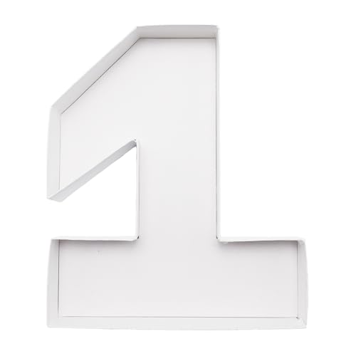 Charcuterie Cardboard Number Fillable Shaped Treat Decorative Box Anniversary Birthday Table Centerpiece (1 Style, 9inch) - size: 9inch, style: 1 Style
