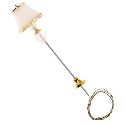 Scale Miniature Bedside Light for Dollhouse Decoration Warm Glow Table Lamp Prop for Mini Scene Styling and Interior Accent