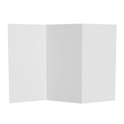 3 ft. Short White Temporary Cardboard Folding Screen - 3 Panels - size: 3 ft Short - 3 Panel