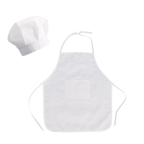 TINAYAUE Newborn Photography Prop Cute Baby Chef Outfits 5-12 Months White Chef Hat Apron Set Little Boys Girls Costume - color: 5-12 Months Boy