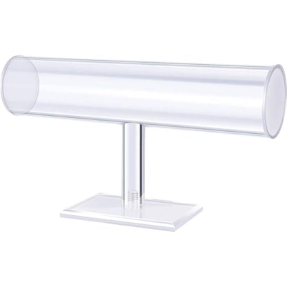 ChezMax Necklace Jewelry Display Jewelry Stand Hovering T-Bar Bracelet Holder for Home Organization - color: G-Transparent
