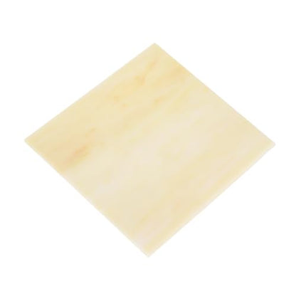MECCANIXITY Stained Glass Sheet Mosaic Tile 3.9 Inch x 3.9 Inch Apricot Stained Glass Sheets for Crafts DIY, Art Project - color: Apricot