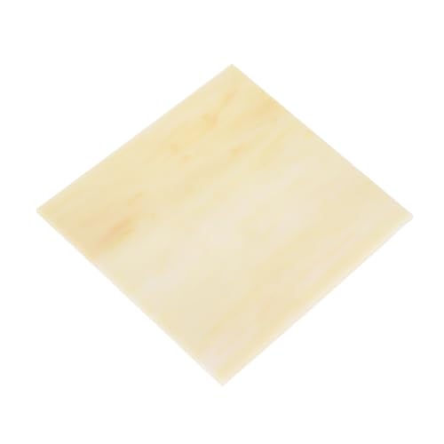 MECCANIXITY Stained Glass Sheet Mosaic Tile 3.9 Inch x 3.9 Inch Apricot Stained Glass Sheets for Crafts DIY, Art Project - color: Apricot