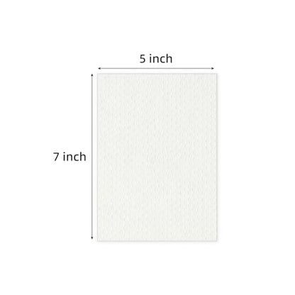 Falling in Art 50 Pack Embossed Backing Board, 5x7 Acid-Free Mat Boards, 4 Ply Thickness Uncut White Backing Boards for Photos, Pictures, Frames, Artworks and Prints - size: 5x7 - 50 Pack