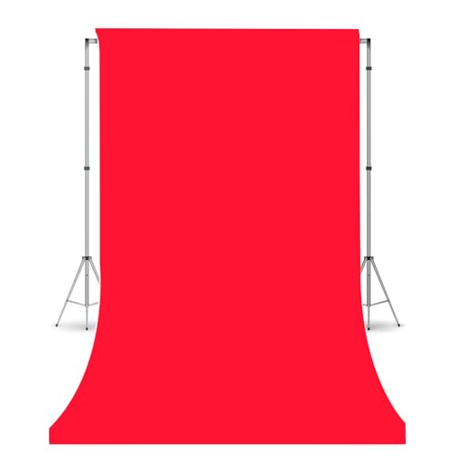 Red Photo Backdrop for Photoshoot, Red Photography Backdrop for Portraits, Fabric Background for Product Photography and Video Creation 3FTx5FT - color: Red, size: 3x5 FT