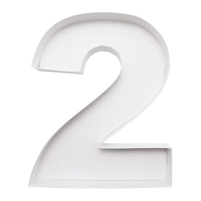 Charcuterie Cardboard Number Fillable Shaped Treat Decorative Box Anniversary Birthday Table Centerpiece (2 Style, 9inch) - size: 9inch, style: 2 Style