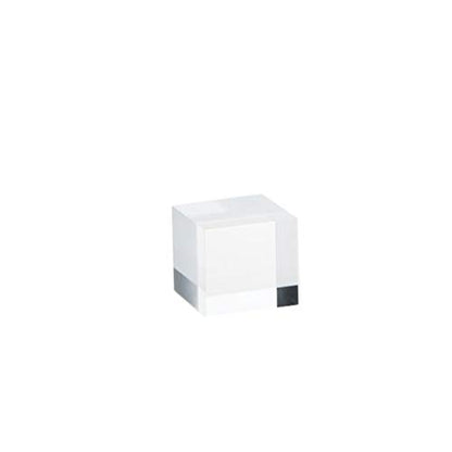 Clear Polished Acrylic Cube Display Block Jewelry Stand Ring Showcase Holder (2" x 2" x 2") - size: 2" x 2" x 2"