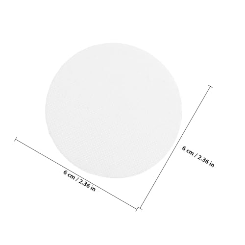 HOMSFOU 2Pcs Lamp Shade Diffusers 2.36In Round Fabric Light Diffuser Covers for Pendant Lights Spotlights Downlights and Chandeliers - Eye Protection and Dust Prevention - color: White, size: 2.3IN