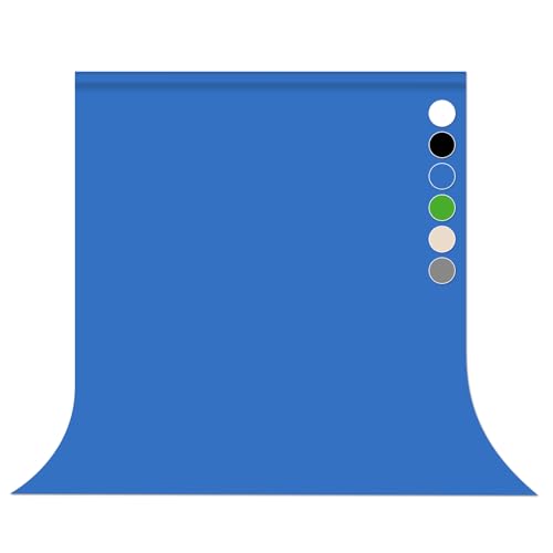 Blue Backdrop Background for Photography Photo Booth Backdrop for Photoshoot Background Screen Video Recording Parties Curtain 8x10FT - color: Blue, size: 8x10ft