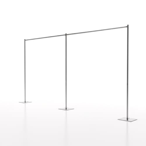 OnlineEEI, 8 Foot Tall Fixed Height Portable Pipe and Drape Backdrop Kit, 8ft x 20ft Breakapart, (No Drapes) (BBD9990820C) - color: No Drapes