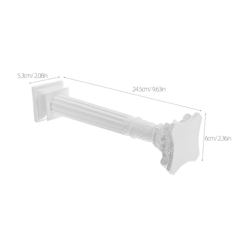 European Style Roman Column Decorative Pillar Statue, Mini Ornament for Home Desktop Decor, Wedding Photo Shoot Photography Prop - size: 24.50X6.00X5.30CM