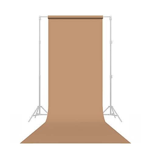 Savage Seamless Paper Photography Backdrop - Color #76 Mocha, Size 53 Inches Wide x 36 Feet Long, Backdrop for YouTube Videos, Streaming, Interviews and Portraits - Made in USA - size: 53 in x 36 ft