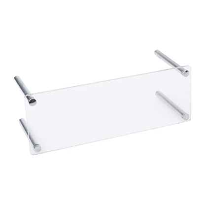 MY MIRONEY 2PCS Acrylic Display Stands Clear Display Shelf Cupcake Display Riser Makeup Holder for Decoration and Organizer(9.84" x 3.54" x 3.94") - size: 9.84" x 3.54" x 3.94"