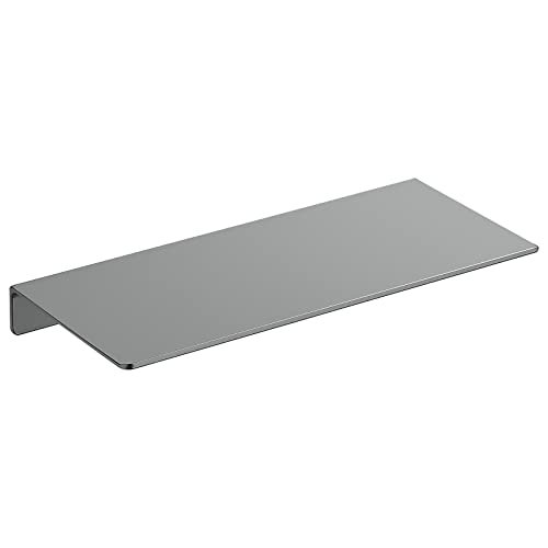 Danpoo Metal Wall Shelf, Small Floating Shelf Bathroom Wall Shelf, 12" Display Shelves for Wall Storage, Grey - color: Grey, size: 12 IN