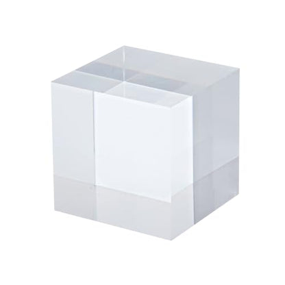 PATIKIL 2"x2"x2" Jewelry Display Riser, Polished Acrylic Cube Display Stand Block Collection Showcase Ring Holder Square, Clear - size: 2" x 2" x 2"