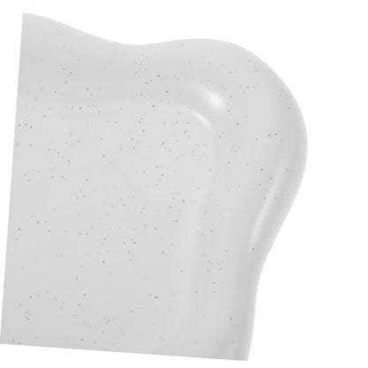 NUOBESTY Ceramic Jewelry Dish Cloud Shape Decorative Trinket Tray Ring Holder Smooth Edges Compact Organizer for Vanity Desk Photography Prop White with Speckled Design