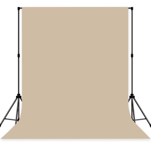 Photo Backdrop Beige Fabric Professional Photography Solution 6x9ft Seamless Design Eliminate Wrinkles Baby Shower Pregnant Women Shooting Scene Background - color: Beige, size: 6x9ft