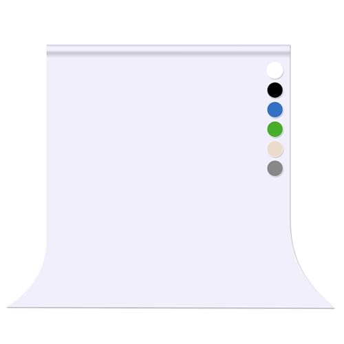 White Backdrop Background for Photography Photo Booth Backdrop for Photoshoot Background Screen Video Recording Parties Curtain 5x7FT - color: White, size: 5x7ft