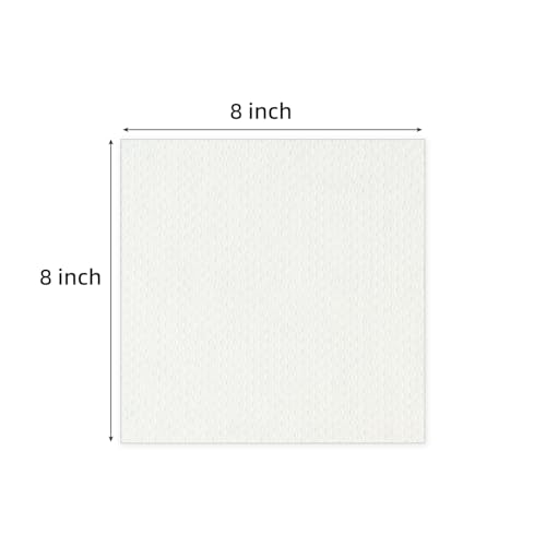 Somime 25 Pack Embossed Backing Boards Only, 8x8 Uncut White Mat Board, Acid Free Backer Boards Ideal for Photos, Pictures, Prints, Frames, and Artwork - size: 8x8