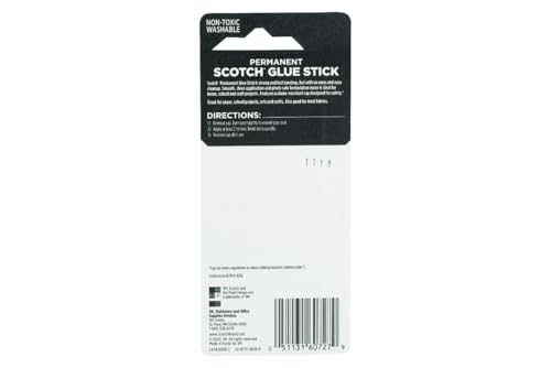 Scotch Permanent Glue Sticks, Acid-Free Non-Toxic Adhesive (2-Pack) – Strong & Fast Bond, No-Mess Application for Paper, Photos, Crafts