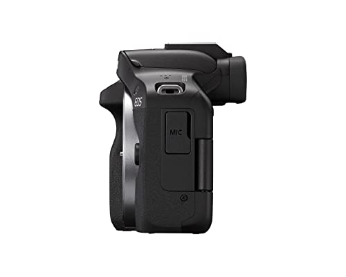 Canon EOS R50 Mirrorless Vlogging Camera (Body Only/Black), RF Mount, 24.2 MP, 4K Video, DIGIC X Image Processor, Subject Detection & Tracking, Compact, Smartphone Connection, Content Creator - color: Black, style: EOS R50 Body Only