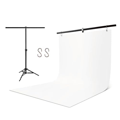 Pino Studio Photography Background Sheet - White (with Stand) - color: White (with stand)