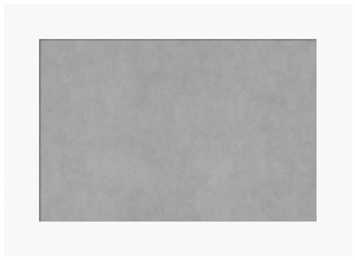 Amanti Art White Framed Magnetic Board 21x29 Medium Vision Board for use with Magnets, 100% Metal Sheet to Display Items as Office Decor or for Home Organization in mudroom, Kitchen or Kids Room - color: Basic White, size: 29"W x 21"H