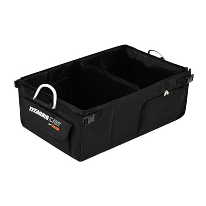 TARION Video Production Cart Accessories - Foldable Storage Box for Titanrig Cart Base - Dual Side Access & Extendable for Long Gear - Titanrig Organizer - style: Accessory - Organizer